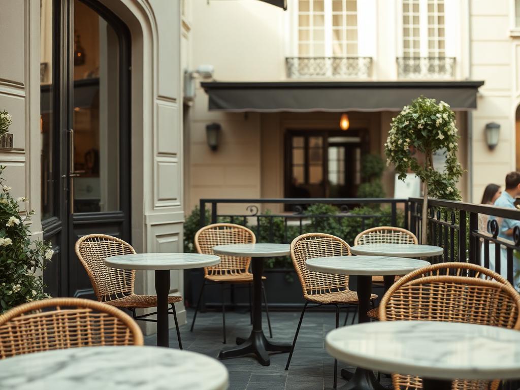 Parisian café terrace